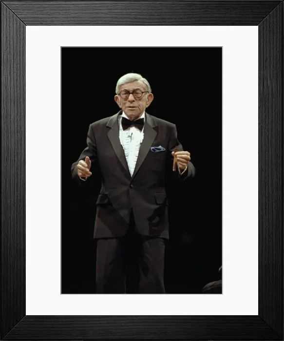 Framed Print : Portrait of George Burns Framed Print : Portrait of George Burns