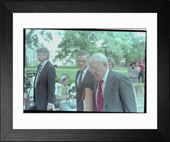 Framed Print : Jim Bakker with George Davis