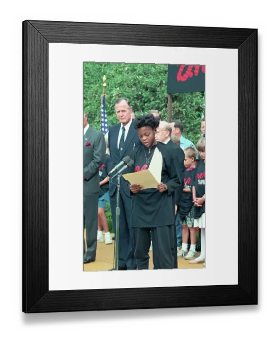 Framed Print : Chantee Charles Participating in Drug Abuse Resistance Education Day Framed Print : Chantee Charles Participating in Drug Abuse Resistance Education Day