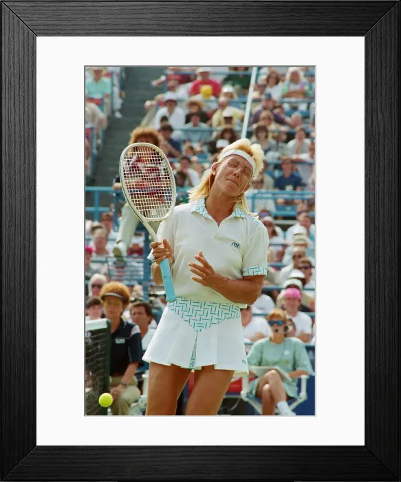 Framed Print : Portrait of Martina Navratilova Framed Print : Portrait of Martina Navratilova