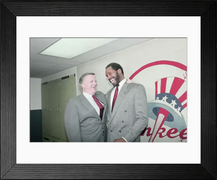 Framed Print : George Steinbrenner with Arm Around Dave Winfield Framed Print : George Steinbrenner with Arm Around Dave Winfield