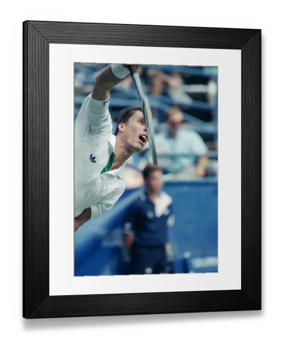 Framed Print : Ivan Lendl Serving Framed Print : Ivan Lendl Serving