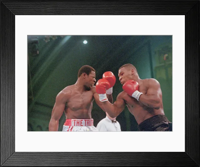 Framed Print : Mike Tyson Fighting Carl Williams Framed Print : Mike Tyson Fighting Carl Williams