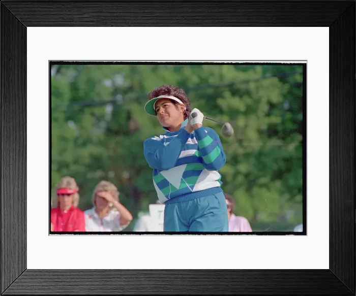 Framed Print : Nancy Lopez Driving Golf Ball Framed Print : Nancy Lopez Driving Golf Ball