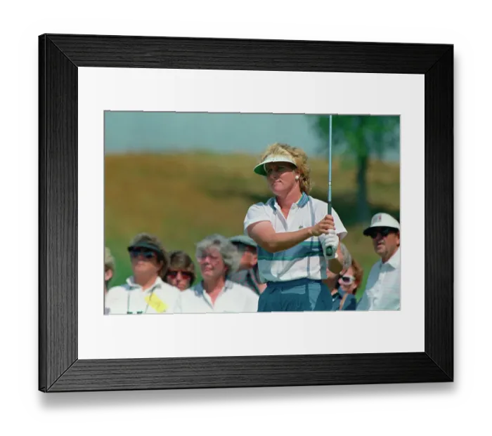 Framed Print : Betsy King Driving Golf Ball