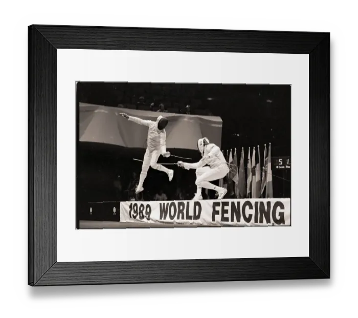 Framed Print : Alexander Romankov and Alexander Kock Fencing Framed Print : Alexander Romankov and Alexander Kock Fencing