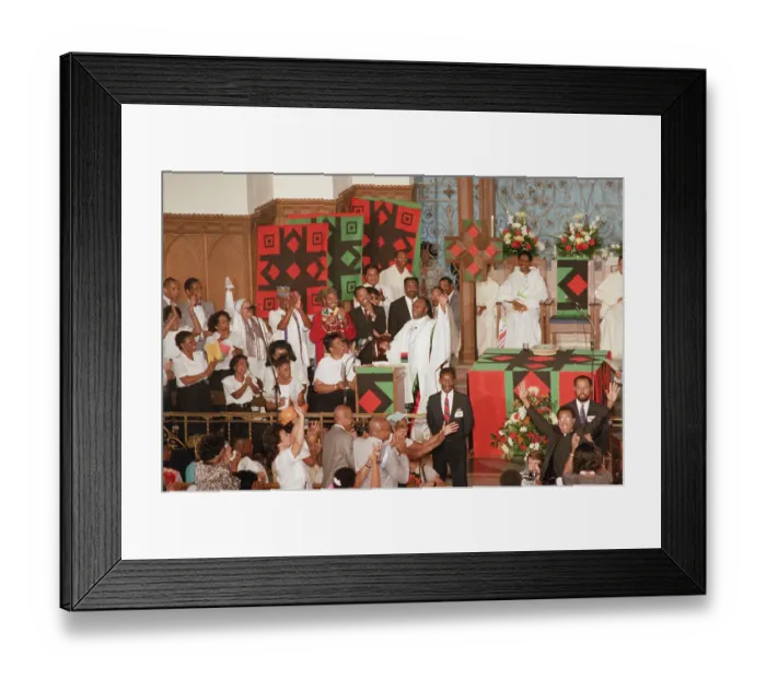 Framed Print : Holding Mass at Howard Law School
