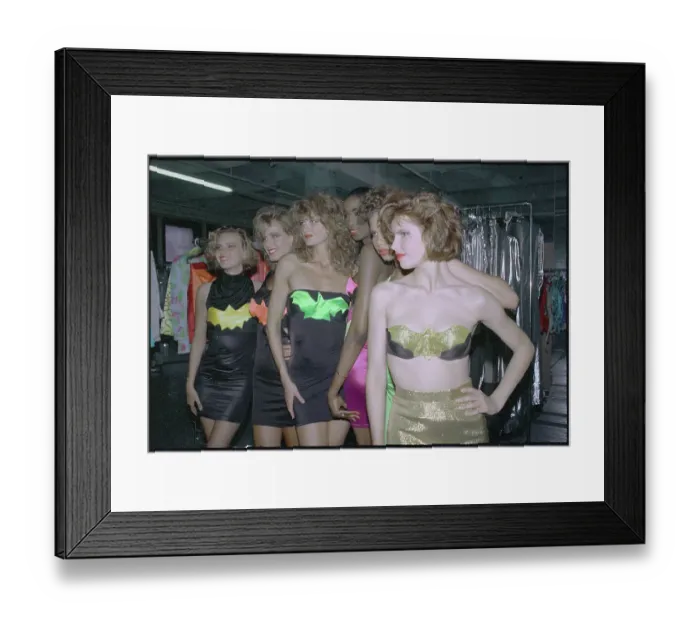 Framed Print : Model Wearing Bat Bra Framed Print : Model Wearing Bat Bra