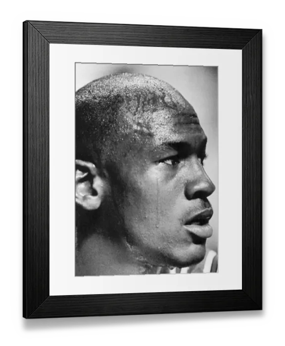 Framed Print : Michael Jordan in Playoffs Game Framed Print : Michael Jordan in Playoffs Game