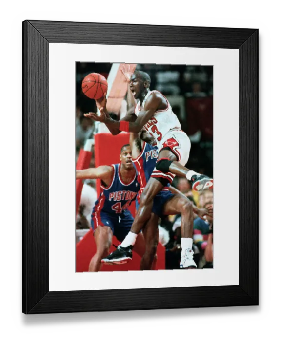 Framed Print : Michael Jordan Passing Basketball Framed Print : Michael Jordan Passing Basketball