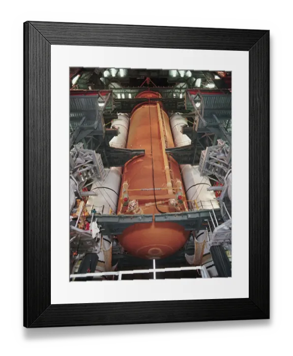Framed Print : External Tank and Solid Rocket Boosters