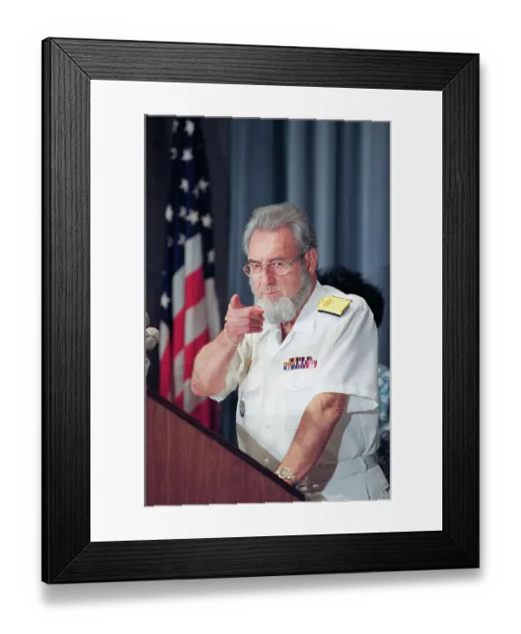 Framed Print : C. Everett Koop Outlining Campaign Framed Print : C. Everett Koop Outlining Campaign