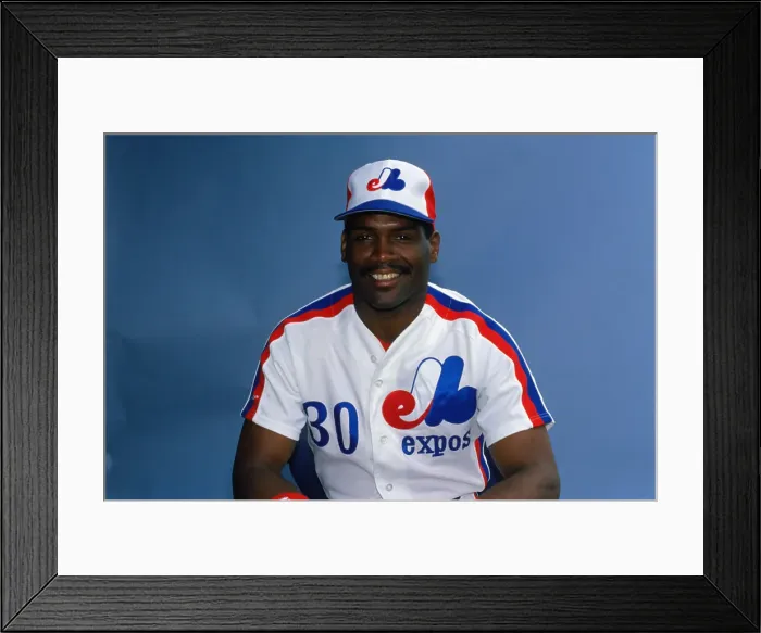 Framed Print : Portrait of Tim Raines Framed Print : Portrait of Tim Raines