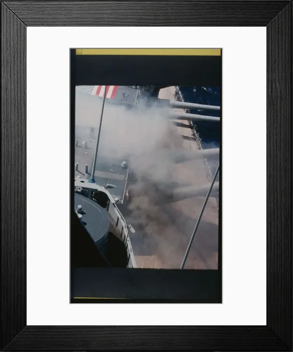 Framed Print : Smoke Pouring Out from Turret Framed Print : Smoke Pouring Out from Turret