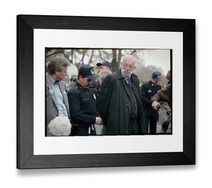 Framed Print : Doctor Benjamin Spock Being Handcuffed Framed Print : Doctor Benjamin Spock Being Handcuffed