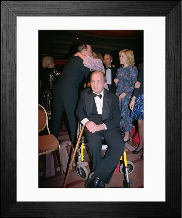 Framed Print : James Brady Sitting in Wheelchair Framed Print : James Brady Sitting in Wheelchair