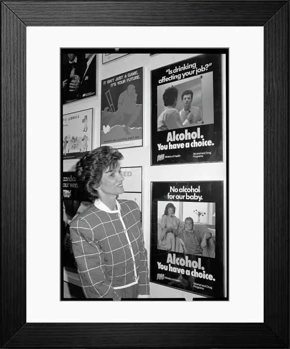 Framed Print : Kitty Dukakis Looks at Alcoholism Poster Framed Print : Kitty Dukakis Looks at Alcoholism Poster