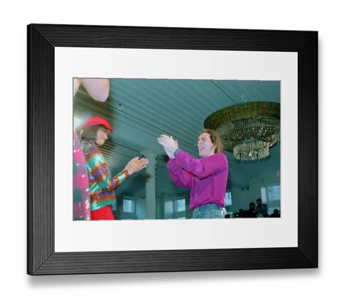 Framed Print : Marc Jacobs Applauding at Exhibition