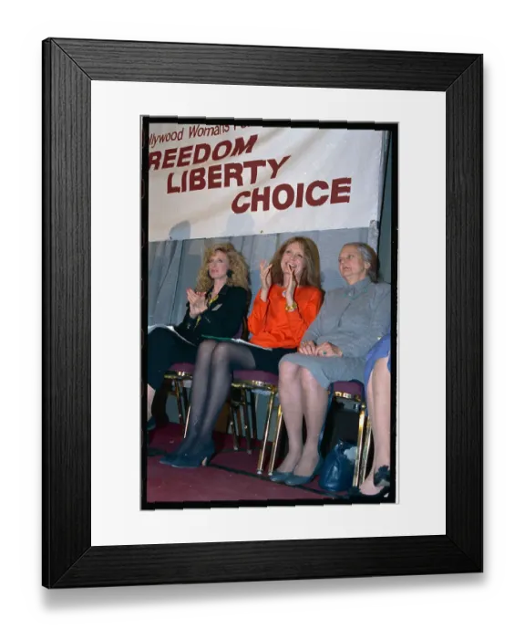 Framed Print : President of National Organization for Women During News Conference Framed Print : President of National Organization for Women During News Conference