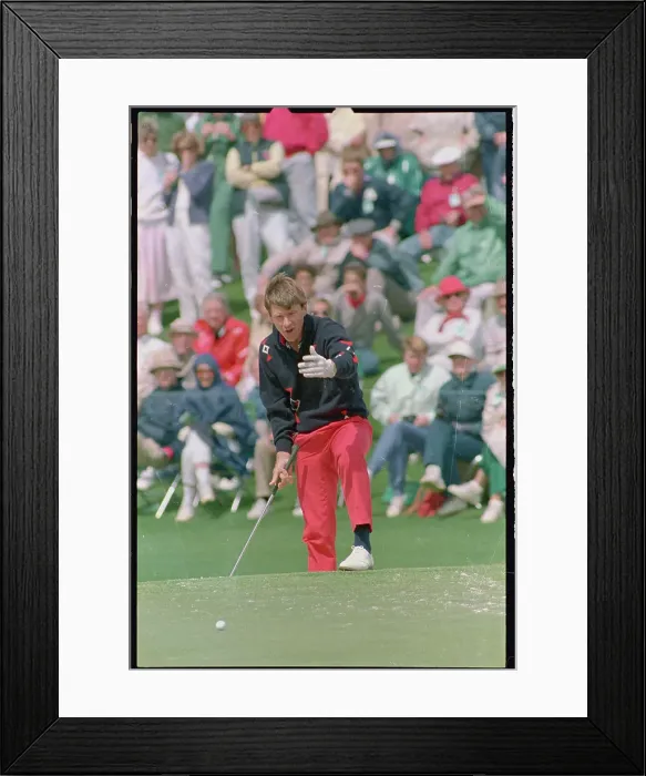 Framed Print : Nick Faldo Observing Shot
