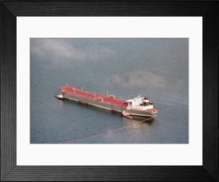 Framed Print : Aerial View Of Exxon Valdez Framed Print : Aerial View Of Exxon Valdez