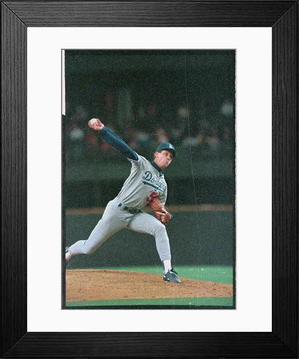Framed Print : Orel Hershiser Pitching Framed Print : Orel Hershiser Pitching