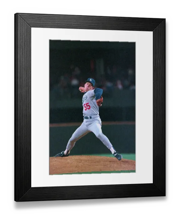 Framed Print : Orel Hershiser Pitching Framed Print : Orel Hershiser Pitching