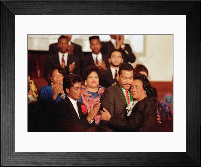 Framed Print : Coretta Scott King Hugging Son Dexter Framed Print : Coretta Scott King Hugging Son Dexter