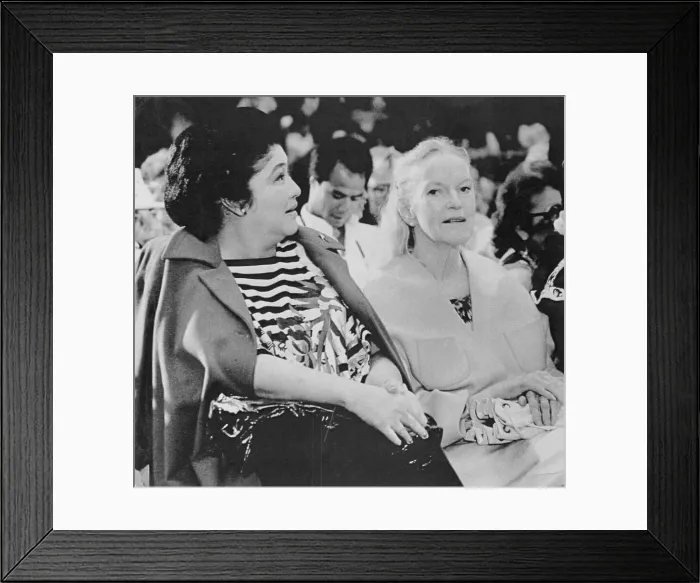Framed Print : Imelda Marcos and Doris Duke at Hula Festival Framed Print : Imelda Marcos and Doris Duke at Hula Festival