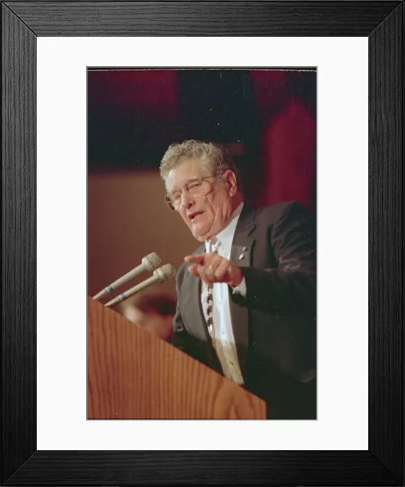 Framed Print : Joe Foss Speaking to National Press Club Framed Print : Joe Foss Speaking to National Press Club