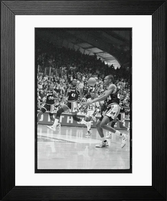 Framed Print : Glen Rice. Michigan forward Glen Rice (41), shown in game against Northwestern Framed Print : Glen Rice. Michigan forward Glen Rice (41), shown in game against Northwestern