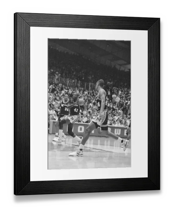 Framed Print : Glen Rice. Michigan forward Glen Rice (41), shown in game against Northwestern Framed Print : Glen Rice. Michigan forward Glen Rice (41), shown in game against Northwestern