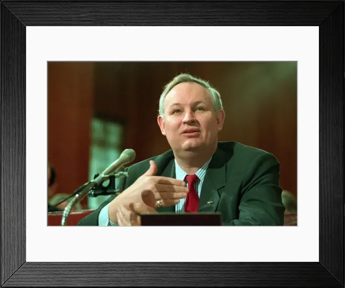 Framed Print : Assistant FBI Director Oliver Revell Speaking at Senate Hearing Framed Print : Assistant FBI Director Oliver Revell Speaking at Senate Hearing
