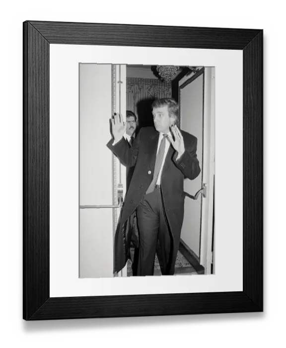 Framed Print : Donald Trump Raising His Hands Framed Print : Donald Trump Raising His Hands