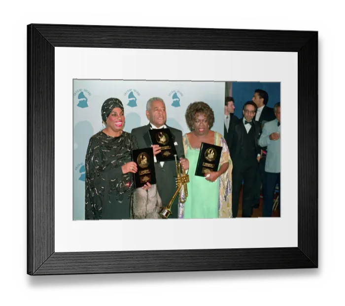 Framed Print : Jazz Grammy Recipients Posing Together at Ceremonies Framed Print : Jazz Grammy Recipients Posing Together at Ceremonies