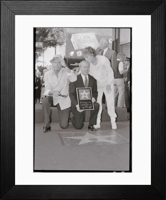 Framed Print : Actor Tim Conway Receiving His Star Framed Print : Actor Tim Conway Receiving His Star