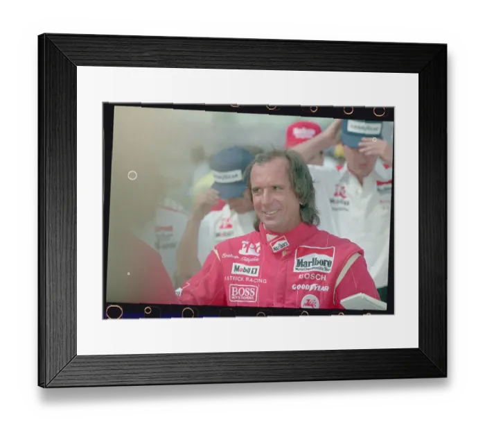 Framed Print : Emerson Fittipaldi Smiling Framed Print : Emerson Fittipaldi Smiling