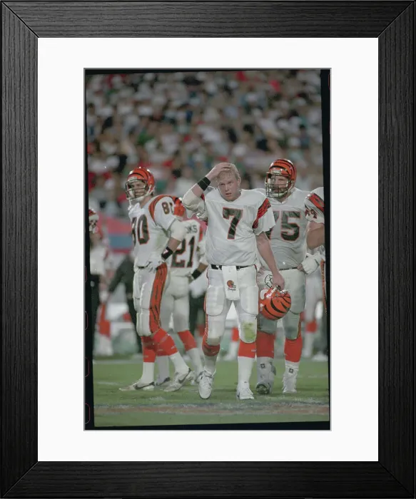 Framed Print : Boomer Esiason Reacting to Play Framed Print : Boomer Esiason Reacting to Play