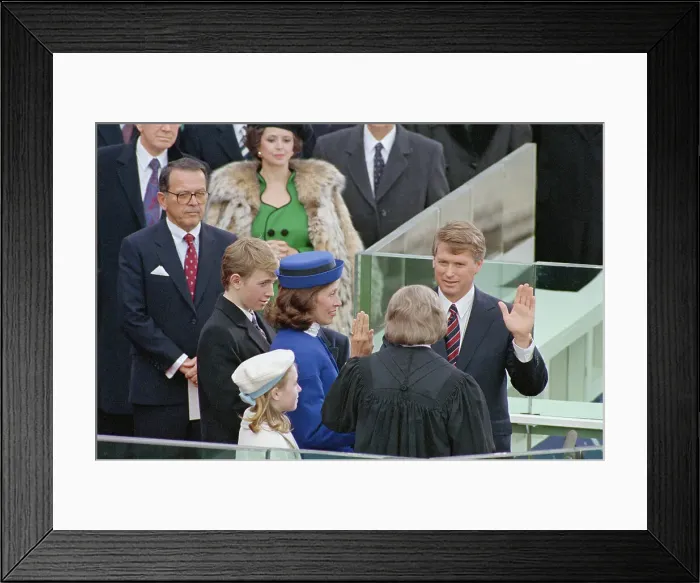 Framed Print : Dan Quayle Being Sworn In Framed Print : Dan Quayle Being Sworn In
