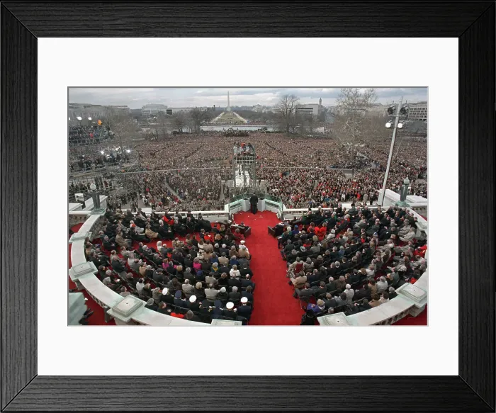 Framed Print : George Bush Making Inaugural Address Framed Print : George Bush Making Inaugural Address