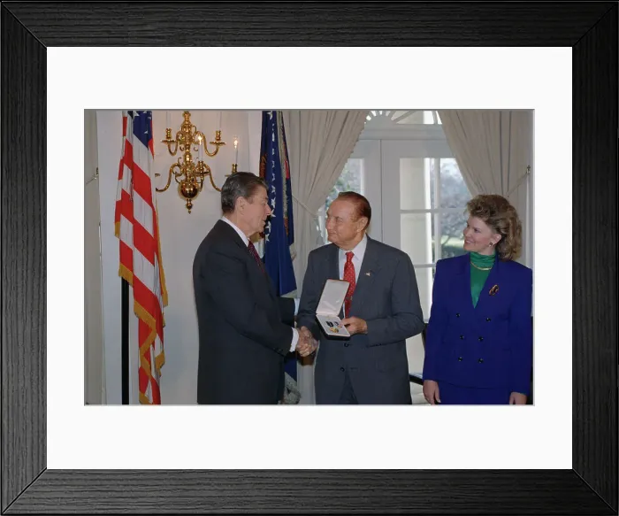 Framed Print : Ronald Reagan Awarding Strom Thurmond Medal Framed Print : Ronald Reagan Awarding Strom Thurmond Medal