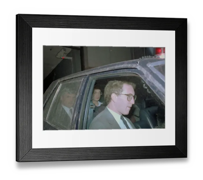 Framed Print : Bernard Goetz Riding in Car Framed Print : Bernard Goetz Riding in Car