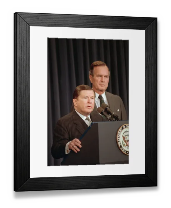 Framed Print : George Bush with John Tower Framed Print : George Bush with John Tower