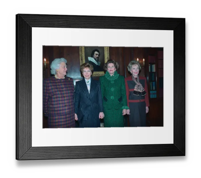 Framed Print : Marcela Perez de Cuellar and Others Attending Luncheon Framed Print : Marcela Perez de Cuellar and Others Attending Luncheon