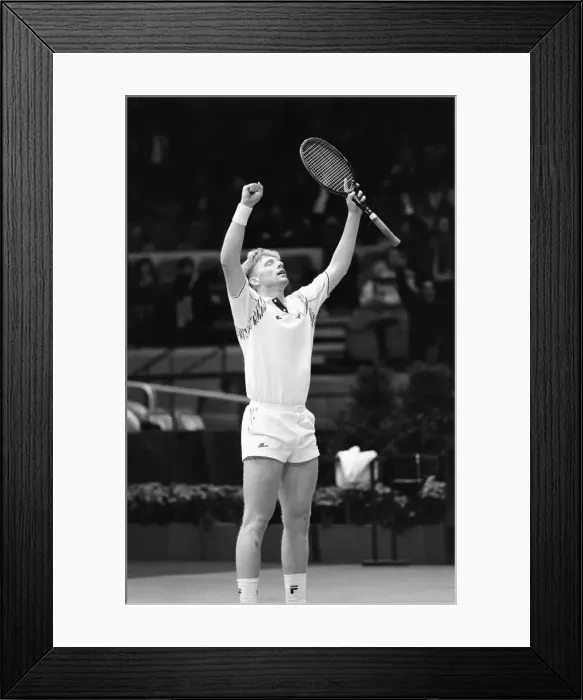 Framed Print : Boris Becker Wins Nabisco Masters Framed Print : Boris Becker Wins Nabisco Masters