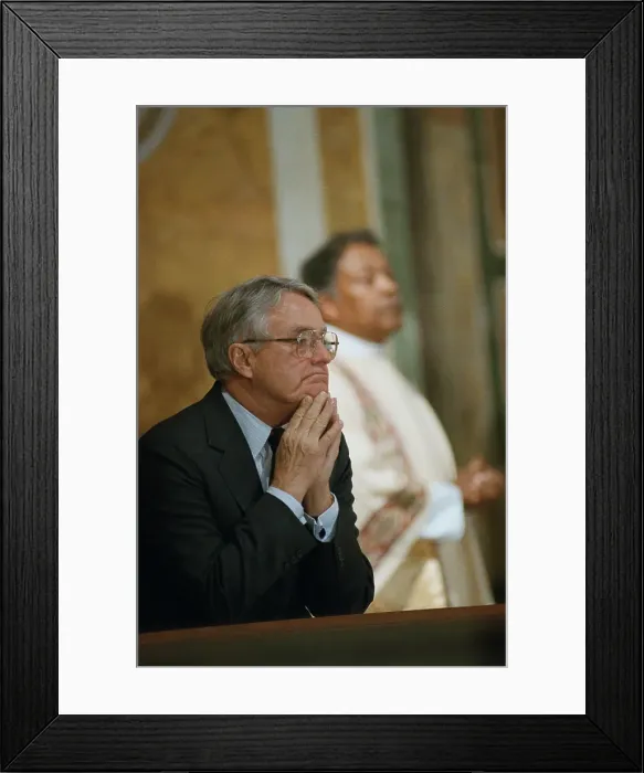 Framed Print : Sargent Shriver Attending Memorial Service Framed Print : Sargent Shriver Attending Memorial Service