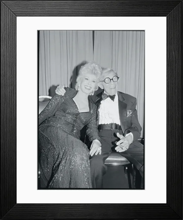 Framed Print : George Burns and Eva Gabor Embracing Framed Print : George Burns and Eva Gabor Embracing