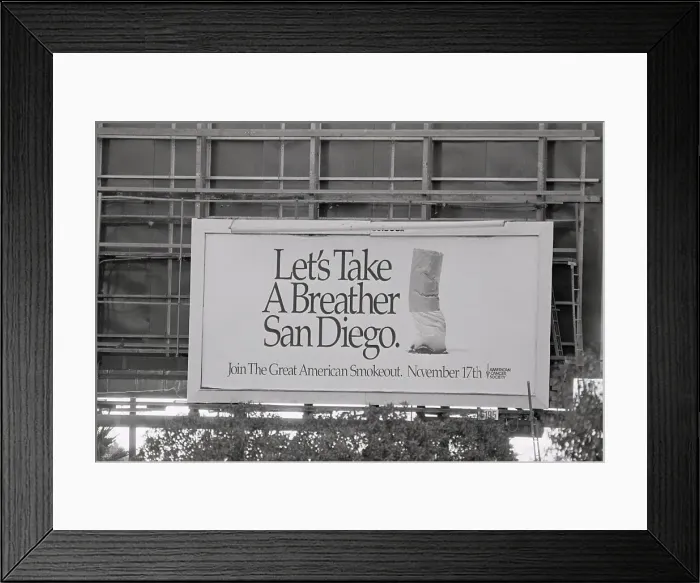 Framed Print : Marlboro & Smokeout Signs Framed Print : Marlboro & Smokeout Signs