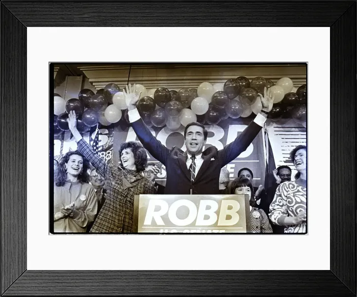 Framed Print : Charles Robb Elected Senator Framed Print : Charles Robb Elected Senator