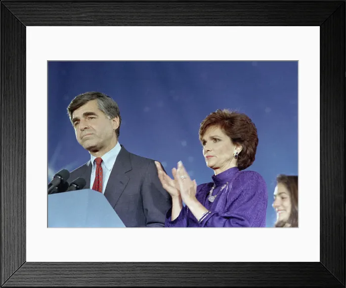 Framed Print : Michael Dukakis Conceding Election Framed Print : Michael Dukakis Conceding Election